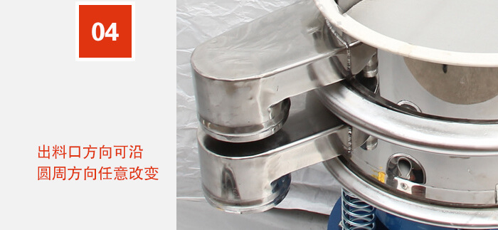 出料口方向可沿圓周方向任意改變。