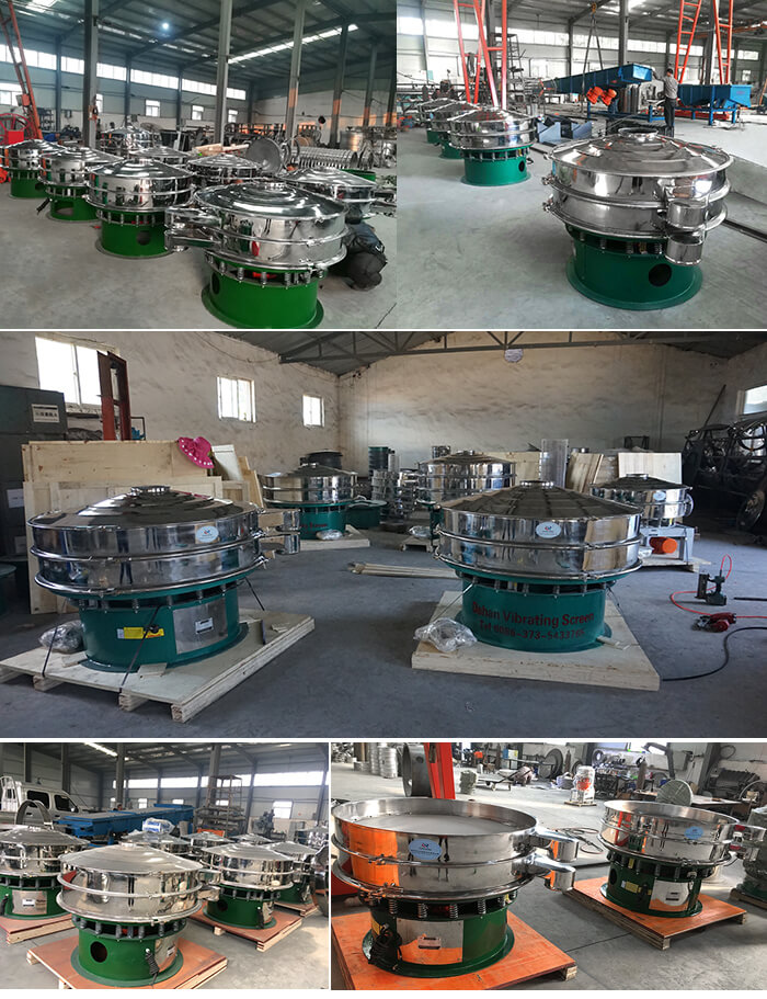 展示廳展示旋振篩，批量展示不銹鋼振動(dòng)篩，包裝氣體保護(hù)振動(dòng)篩，批量展示碳鋼旋振篩